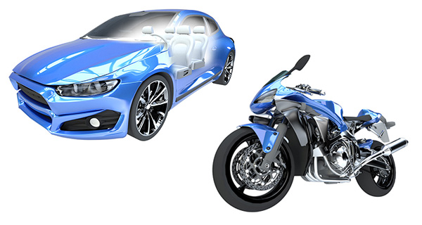 Automobile and Motorcycle